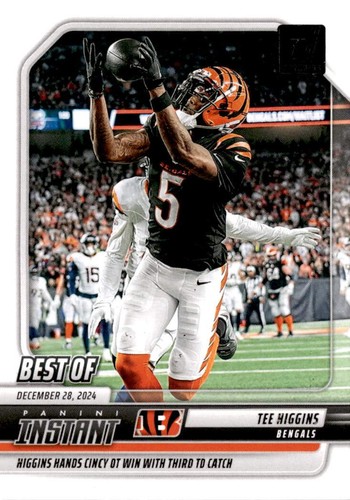 2025 Donruss #INS-THS Tee Higgins Best of Instant Cincinnati Bengals - Foto 1 di 2