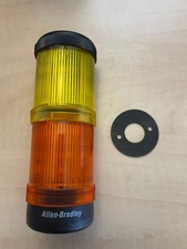 Allen-Bradley 855E Stacklight, Surface Mount, Orange Steady, Yellow Flash, 24V