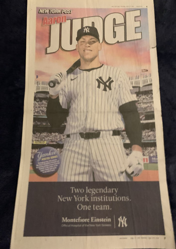 NY POST 2024 NY YANKEE PLAYER POSTERS COMPLETE SET - Total of 25 Plus 2 Bonus