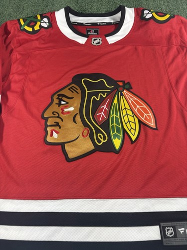 Chicago Blackhawks Trikot Herren Med Rot Fanatics NHL Neu Mit Etikett  - Bild 2 von 9
