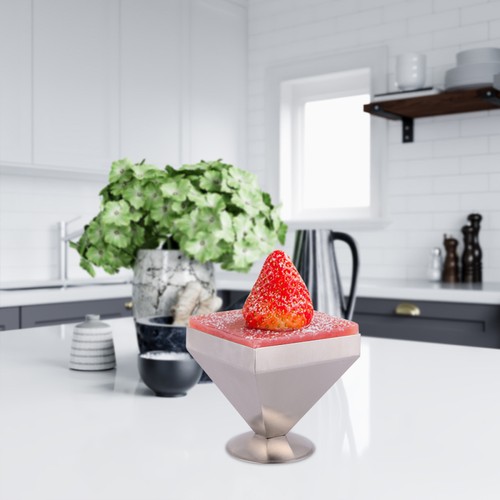 Four-corner Tower Model Mold Baking Stainless Home Kitchen Mould Pyramidal Food - Picture 3 of 12