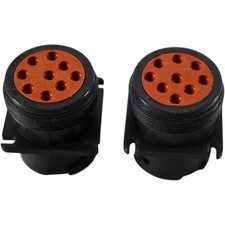 Lot of 2 NEW Deutsch HD10-9-1939P 9 Position Circular Connector Receptacle Housi