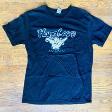 Hang Loose Hawaii Black Gildan T Shirt Size Large