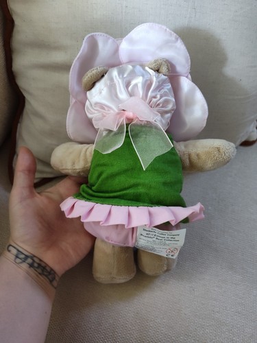 2010 Starbucks Bearista 92. Edition rosa Blume Teddybär Plüsch ohne Hangtag - Bild 3 von 6