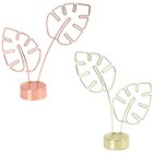  2PCS Table Number Holders Clips - Leaf Shaped Photo Display Stand Memo Clip -