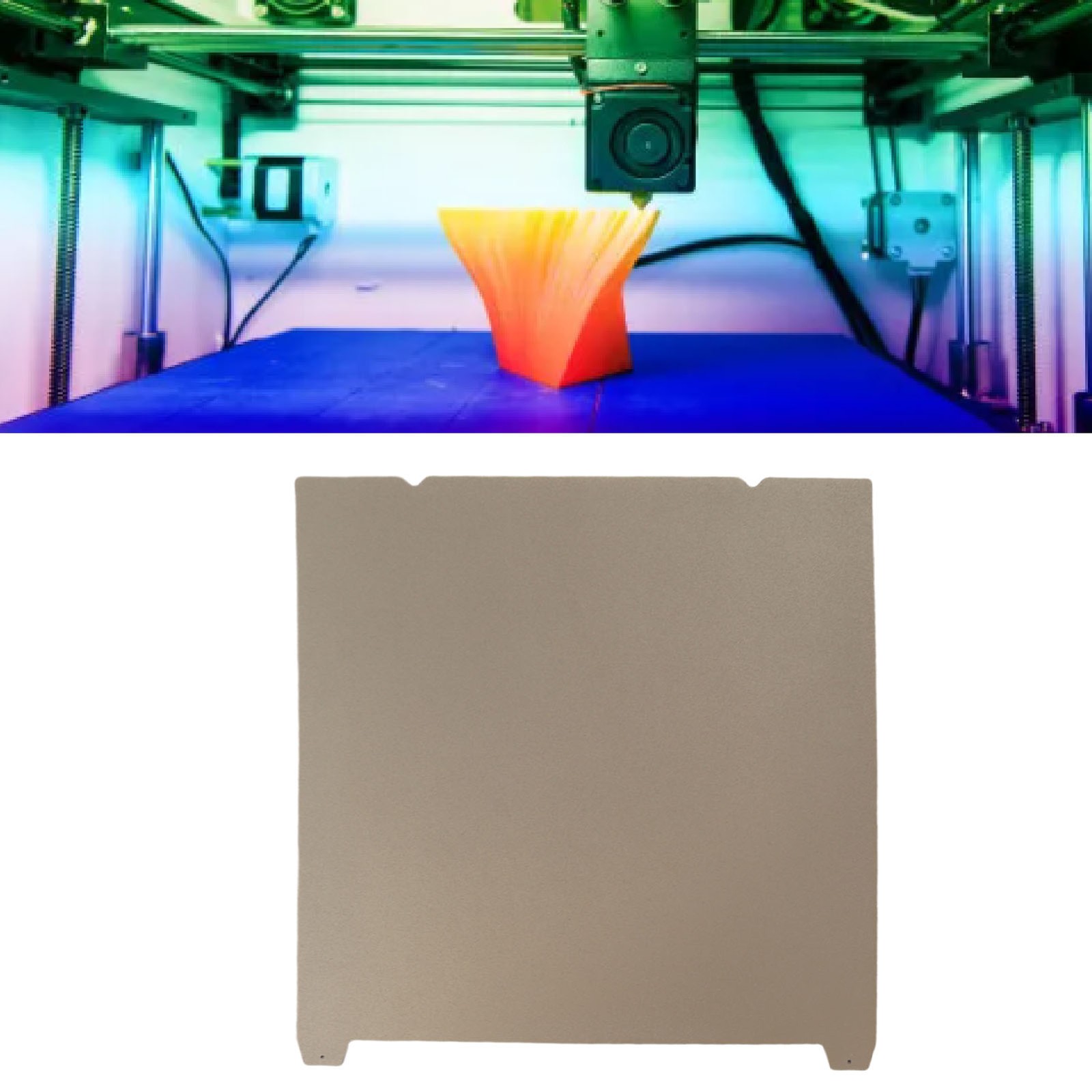 3D -Drucker Strukturiertes PEI -Druckbett Glatt Unten Genaue Positionierung Der - Bild 2