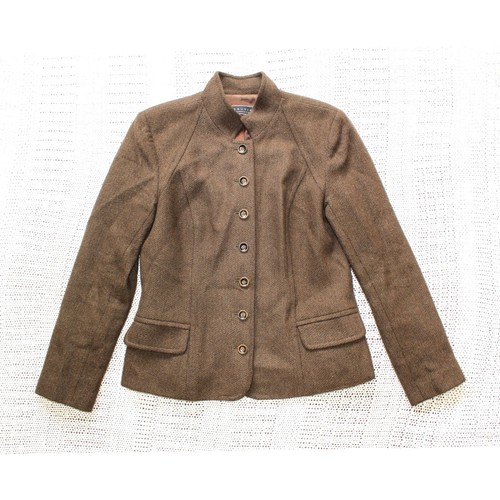 Peruvian Connection Baby Alpaca Women's Blazer Size 10US Brown Button Career - Picture 4 of 7