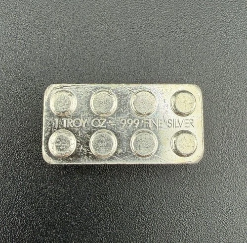 Monarch 1 oz Silver Lego Building Block Pure Silver .999 Bullion Stackable Bar