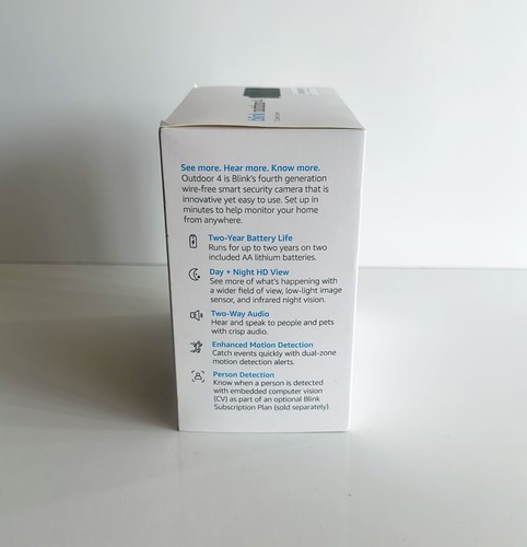 Blink Outdoor 4 1080p Wi-Fi Black 3-Camera Security + Blink Video Doorbell White - Bild 2 von 10