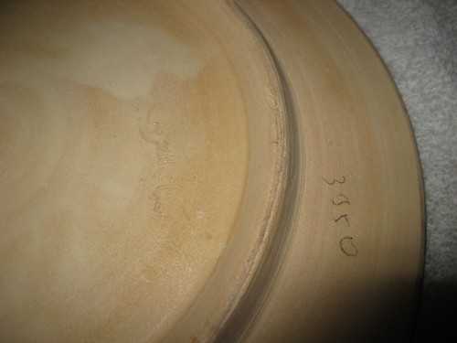 H. Arfaoui VTG 1970s Tunisian Art Plate Pottery Signed Black Glaze Colorful - Picture 14 of 14