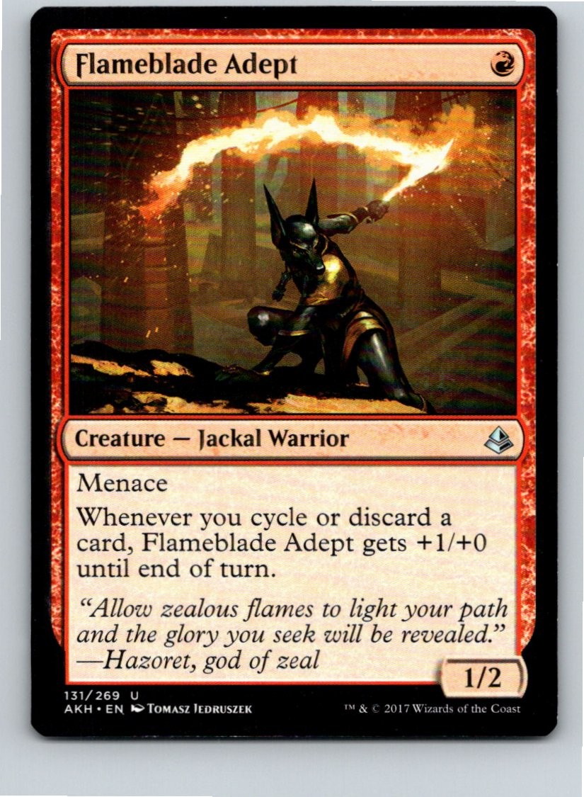 Magic the Gathering Flameblade Adept Amonkhet MTG Free Shipping!