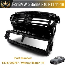 Front Grille Shutter Radiator Support Air Duct w/o Motor Fits BMW 528i 535i 535d