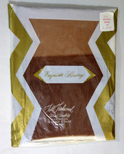 2Pr VINTAGE 1950s EXQUISITE FULLY FASHIONED SEAMED CUBAN FLAT NYLON STOCKINGS 10