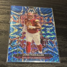 2024 Panini Mosaic - Jonathan Allen #223 Reactive Blue Mosaic Prizm