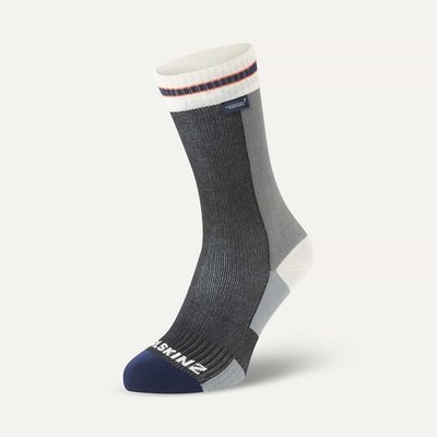 Sealskinz Billockby Waterproof All Weather Mid Length Lightweight Cycling Sock L