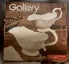 2 Pc Set Tabletops Gallery 16 Oz Gravy Boats Stoneware Handcrafted Clay Provence