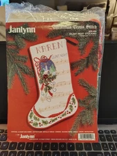 Janlynn Silent Night Stocking Counted Cross Stitch Kit #50-459