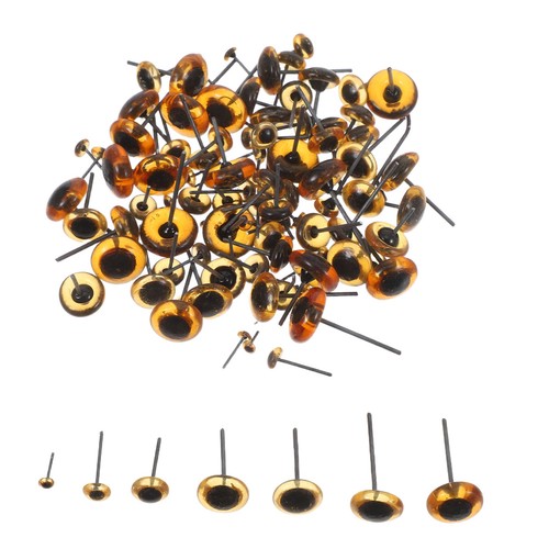  100 Stück Nadeleinsatz Glasaugen Basteln Augäpfel Handarbeit Fake zum Basteln - Bild 2 von 17