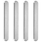  4 Stück Terrassen-Taktile Fliesen, Edelstahl, taktiles Warnpad, Blindtafel,