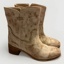 Diba True Walnut Grove Female Bootie Size 10 Vintage White