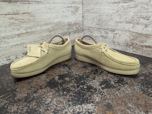 Zapatos Oxford Clarks Wallabees para mujer talla 9 usados gamuza clásicos informales - Imagen 7 de 15