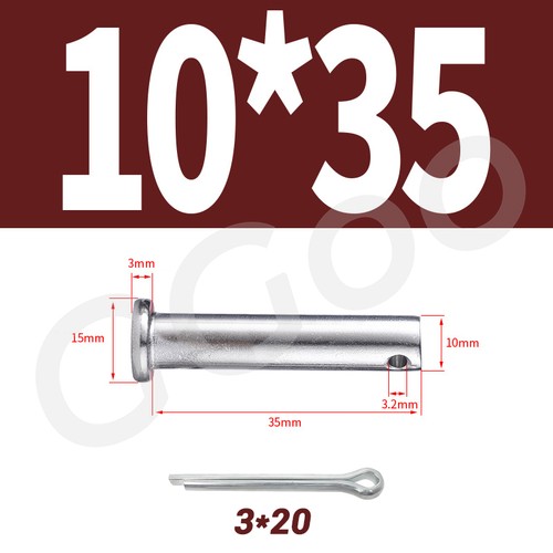 Clevis Pins Cotter Split Pins R-Clips A2 Stainless Steel Metric All Sizes M3-M20 - Picture 91 of 195
