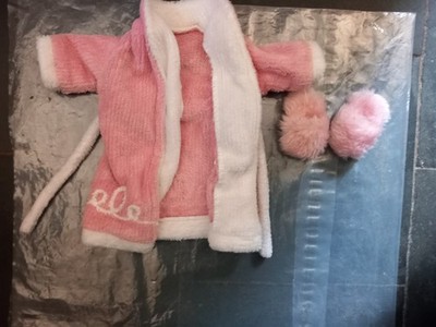 American Girl Emily Morgenmantel und Hausschuhe Set, gebraucht, nicht mehr produziert