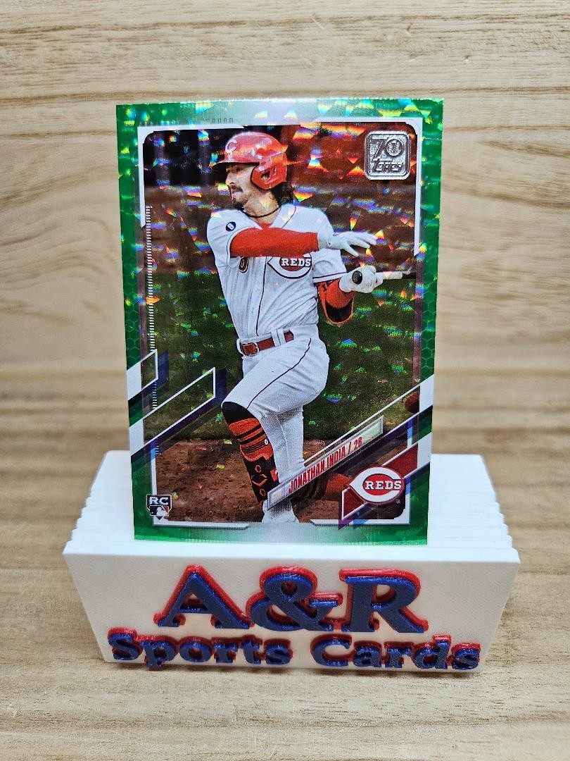 2021 Topps Update Series #US286 - Jonathan India RC - Green Foil /499 - Reds