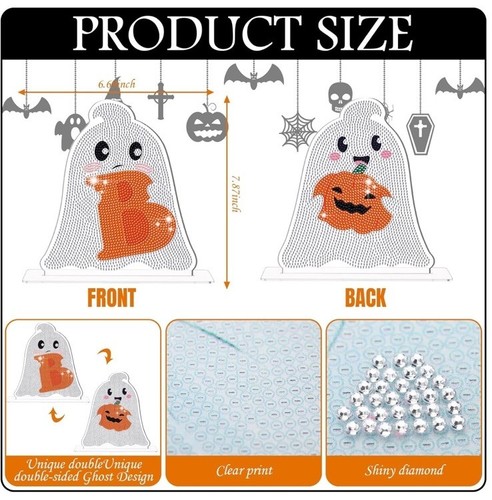 Diamond Dotz Kit Ghosts Double Sided Reversible Brand New Kit - Picture 2 of 6