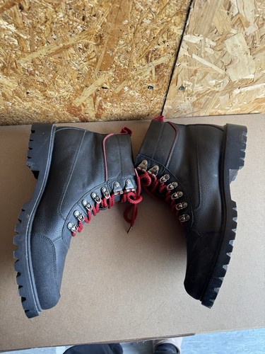Botas de combate negras con cordones rojos GUESS para hombre talla 9,5 del Reino Unido (estilo: GMJEELEY) - Imagen 5 de 7