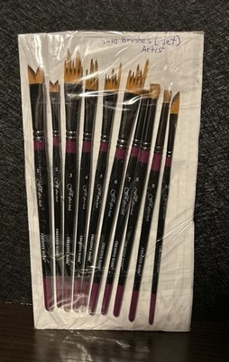 Creative Mark FX Effects Taklon Paint Brushes, Set of 10 - Watercolor, Acrylic