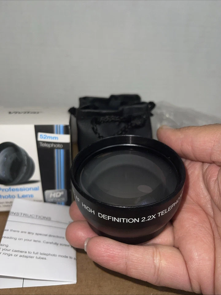 2.2X TELEPHOTO LENS 52mm To Camera NIKON D90 D60 D40 D50 D70 D80 D5300 D7300 2.5 - Image 3 of 4