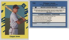1990 Classic Update Yellow Travel Edition Chipper Jones #T92 HOF