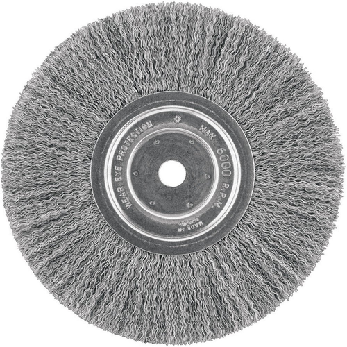 DEWALT Wire Wheel, 8-Inch, Crimped, 5/8-Inch Arbor, Wide Face, .014-Inch (DW4907 - Picture 1 of 1