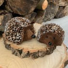 Glittery Hedgehog Christmas Decoration Twig Woodland Autumn decor Gisela Graham