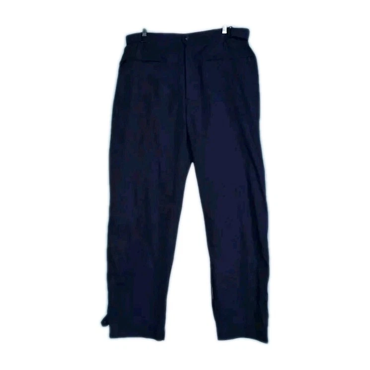 Sun Mountain Sports Windbreaker Pants Men's Size XL Half Lined Rain Blue