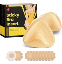 Double Sided Sticky Bra Push Up, Invisible Bra Pad Inserts for large breasts