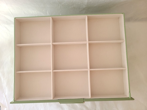 Wolf LARGE 3 Tier Jewelry Box LIGHT SAGE GREEN Glass Lift Top + 2 Drawers NEW - Bild 16 von 22