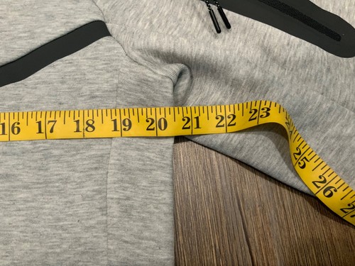 New Nike Full-Zip Fleece Tech Hoodie Gray Heather Black HV0949 063 Men's Sz S - Picture 8 of 11