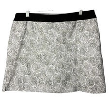 Swing Control Golf Skort Black White Floral SZ 14 Nike Pickleball Golfing Tennis