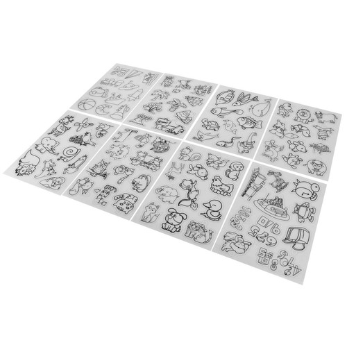 8 Stck. Schrumpffolien Kunststoff Kunstpapier für Schlüsselanhänger Anhänger Handwerk Geschenk - Bild 22 von 24