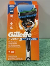 NEW Gillette Fusion 5 ProGlide, 1 Razor Handle, 2 Cartridge