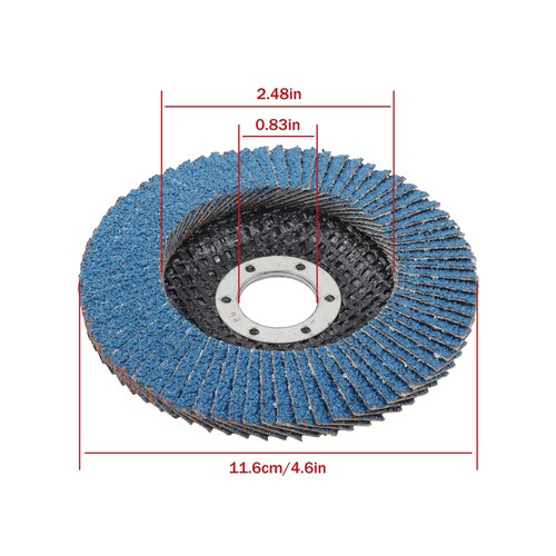 20 PCS 5" x 7/8" Zirconium Flap Discs 40 Grit T29 Angle Grinder Sanding Discs - Picture 2 of 16