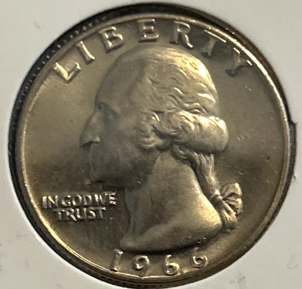 1966 Kennedy Washington Quarter Dime Nickel Penny. Quarter From SMS Proof - Image 3 of 4
