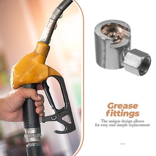 Grease Cap Plug Gun Nozzle Flat Head Nipple Brass Straight Hydraulic Fitting - Bild 4 von 12