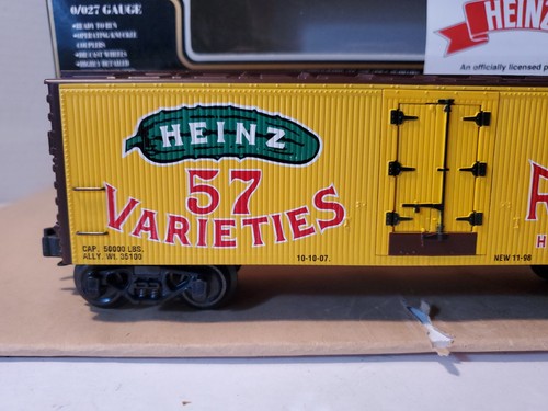 K-Line K642-5202 O Gauge H.J. Heinz India Relish Wood-Sided Reefer Car New OB - Picture 4 of 19