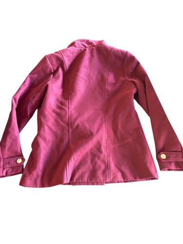 G by Guess Pamela Peacoat in a midnight wine burgundy Size XL Missing Button - Picture 2 of 11