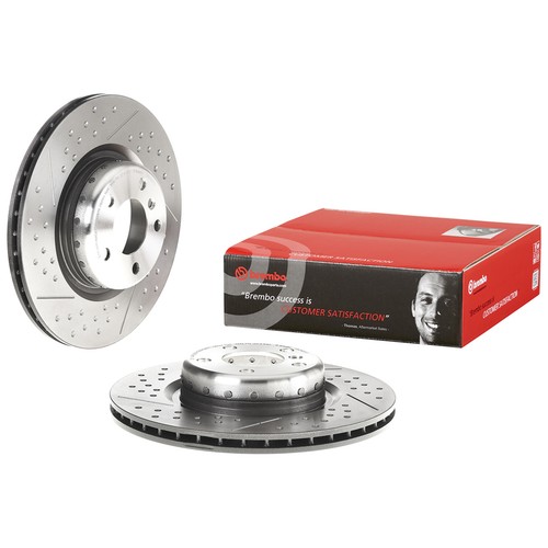 2x Brembo Bremsscheibe 345mm + Beläge hinten passend für BMW 1 BMW 3 Touring - Bild 2 von 10