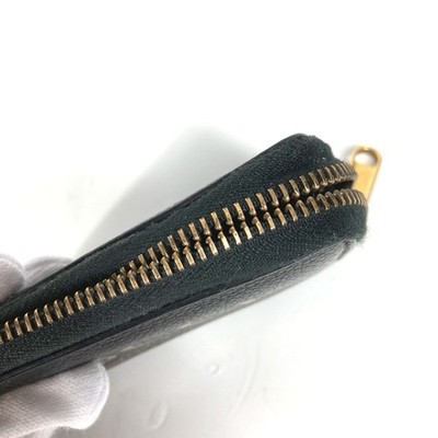 GUCCI 496319 Coin Compartment Wallet logo Zip Around coin purse