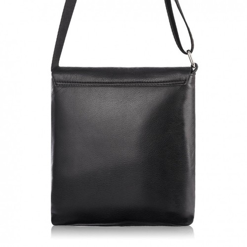 Herren Leder Umhängetasche Brødrene G-03/BLACK - Bild 2 von 4
